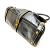 Fendi Italy. Black Distressed Leather Fendi Logo Shoulder Bag / Hand Bag