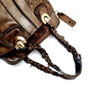Chloe Paris. Phoebe Philo. Vintage Brown Distressed Leather Shoulder Bag / Hand Bag