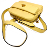 CELINE PARIS. Yellow Leather Gold Plated Hardware