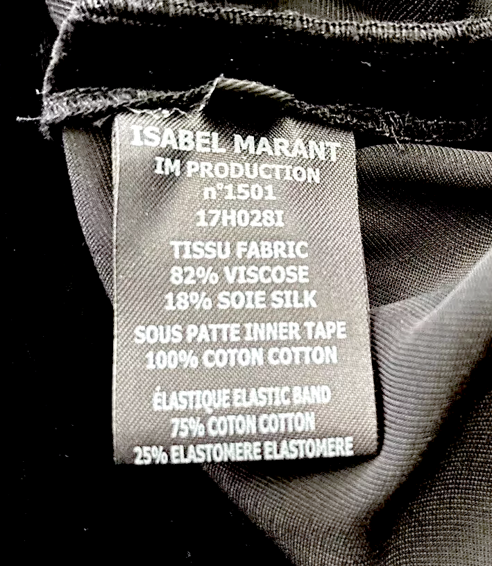 Isabel Marant Paris. Black Velvet Tursanne Asymmetric Midi Skirt