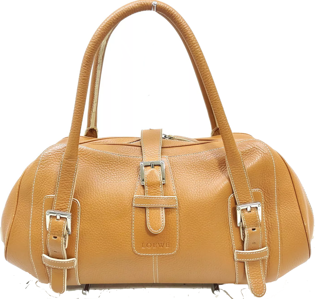 LOEWE Madrid. Light Tan Leather Shoulder Bag