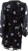 Elizabeth & James NY. Black/White Floral Print Drop Waist Dress