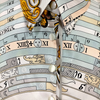 Hermes Paris. Silk/Cotton/Cashmere Scarf Print Half Button Top