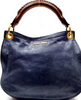 Miu Miu Italy Navy Blue Lambskin Leather Shoulderbag/Crossbody Bag