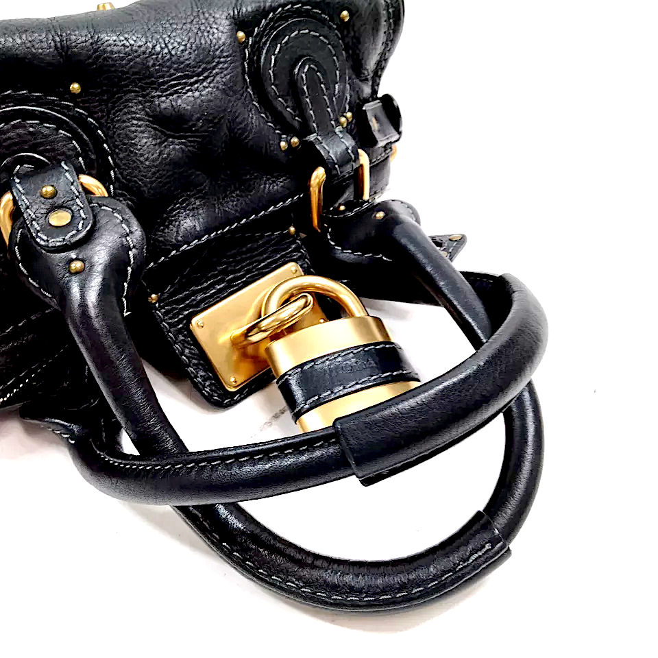 Chloe Paris. Phoebe Philo Designer. Black Leather MINI Paddington Shoulderbag/Handbag