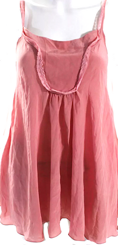 Etoile Isabel Marant Paris. Beige/Red 100% Silk Floral Midi Tank Dress