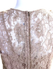 Dolce & Gabbana Italy. Beige Floral Lace Sleeveless Zip Up Sheath Dress