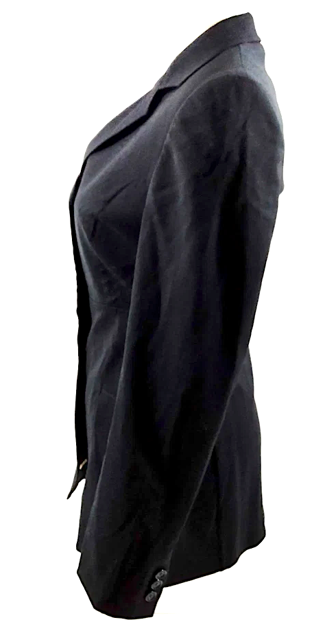 DOLCE & GABBANA ITALY. Black Wool, Nylon, Polyurethane Velour Jacket