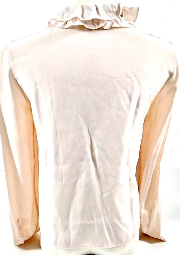 Miu Miu Italy. Nude Silk Tie Top