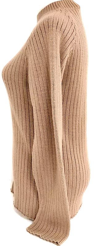 Prada Italy. Beige Cashmere, Silk Sweater