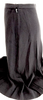 Chanel Paris. Black Acetate, Viscose Blend Pleats Accent Flared Skirt