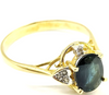 CHESTERFIELD'S LONDON. Vintage Estate 18ct Gold Blue Sapphire w/Diamonds Ring