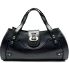 Chloe Paris. Black Leather Handbag Shoulderbag / Handbag Silver Hardware