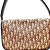 Christian Dior Paris. Vintage Brown Canvas/Leather Logo Shoulder Bag