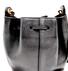 Chloe Paris. Black Leather Long Strap Bucket Style Shoulder Bag