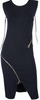 STELLA McCARTNEY UK. 2016 Collection Midnight Blue Wool Blend Knit Asymmetric Zip Sheath Dress