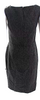 Valentino Garavani Italy. Dark Black/White Wool Tweed Crew Neck Zip Back Sleeveless Shift Dress