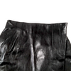 Christian Dior Paris. Black Lambskin Leather Skirt
