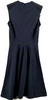 Stella McCartney UK. Navy Blue Rayon, Nylon, Vegan Leather Dress