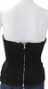 Dolce & Gabbana D&G ITALY. Black Cotton Back Zip Strapless Corset Top