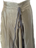 Ann Demeulemeester Belgium. Dark Chartreuse Parachute Skirt Drawstring Waist