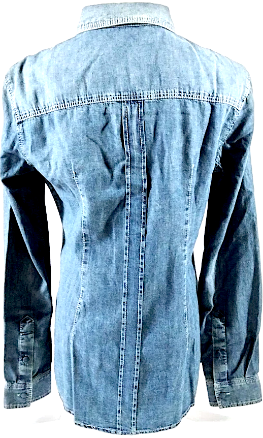 DOLCE & GABBANA ITALY. Blue Cotton Top Tops