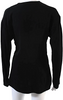 Marni Italy. Black Viscose  Twist Knot V Neck Long Sleeves Mini Dress/Tunic