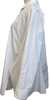 JIL SANDER 100% cotton button front tunic white shirt
