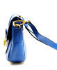 Miu Miu Italy Blue Leather Shoulder Bag