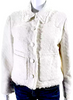 Proenza Schouler  NY. Cream Tweed Long Sleeves Collared Jacket