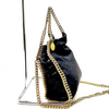 Stella McCartney UK. Black Mini Vegan Leather Shoulder Bag