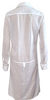 HUMANOID NETHERLANDS. Sister White Lightweight Cotton Long Sleeve Button Front Shirt Dress
