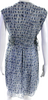 Isabel Marant Paris. Blue Sleeveless Ruched Elastic Waist Tie Dye Maxi Dress