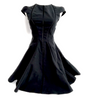 Miu Miu Italy. Black Polyester, Cotton, Nylon Dress