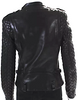 Barbara Bui PARIS. Black Lambskin Leather Quilted Details Front ZIp Collared Jacket