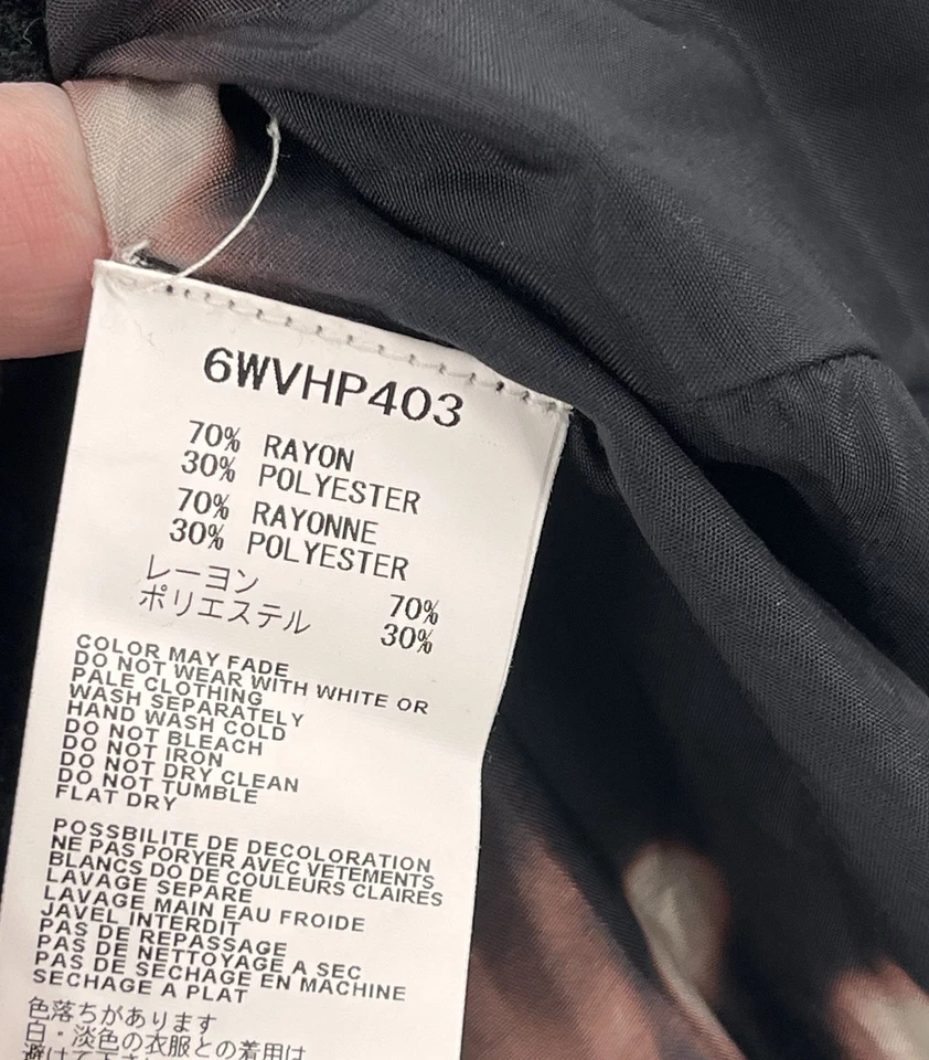 YOSHIKI HISHINUMA JAPAN. Eggplant Abstract Print Crushed Velvet Button Front Coat