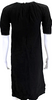 Marni Italy. Black Viscose Back Zip Sleeveless Crew Neck Knee Length Dress