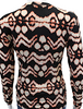 Ulla Johnson NY. Brown/Pink  Ikat Print Long Sleeves Shirt