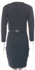 Alexander McQueen UK. McQ. Black Viscose Blend Crew Neck Mini Dress