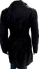 Prada Italy. Black Cowl Neck Full Zip Long Sleeve Coat Jacket