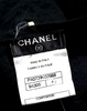 Chanel Paris. Black Cotton Knit V Neck Sleeveless Sheath Dress