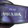 PRADA ITALY. Dark Brown Leather Ankle Strap Pumps 37.5