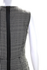 Lanvin Paris. Black/White Cotton Polka Dot Darted Zipped Midi Sheath Dress