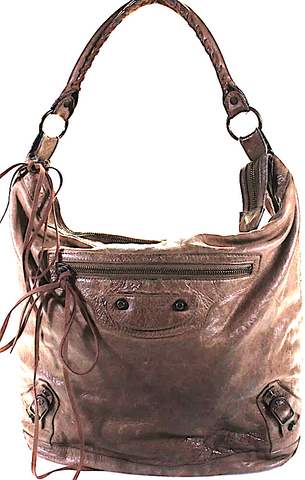 BOTTEGA VENETA ITALY. Beige Intrecciato Leather Shoulder Bag / Hand Bag