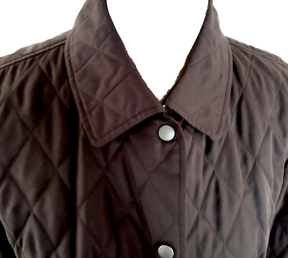 Burberry London UK. Brown Quilted Jacket
