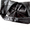 Kawa-kawa Japan. Black Leather One-Shoulder Hobo Style Shoulder Bag