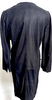 Ann Demeulemeester Belgium. Black Collarless Leather Suede, Rayon Lined Coat
