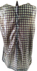 Prada Italy Vintage Plaid Sequins and White Collar Cotton Top