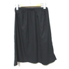 UNITED TOKYO. JAPAN. Black/Eggplant Easy-Waist Shiny Pleated Skirt
