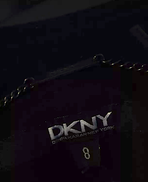 DONNA KARAN NY. DKNY. DKNY Black Wool Shearling Long Sleeve Double Breasted Jacket